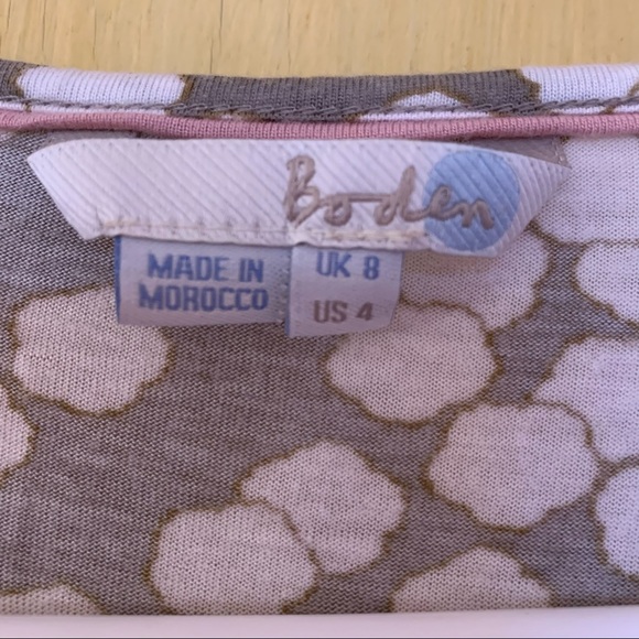 Boden Top Lyocel Wool Blend Popover Blouse with tassel detail Size 4 - Picture 4 of 6